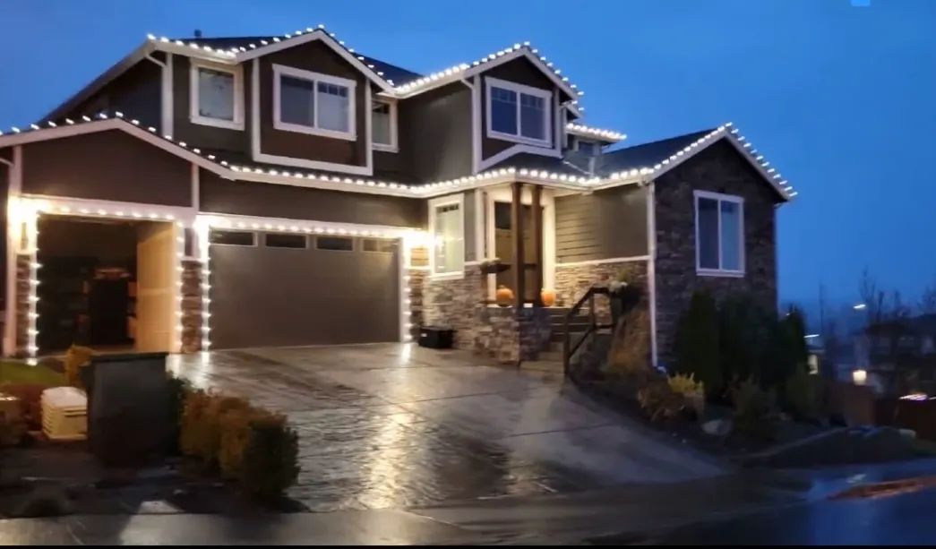 Holiday light setup